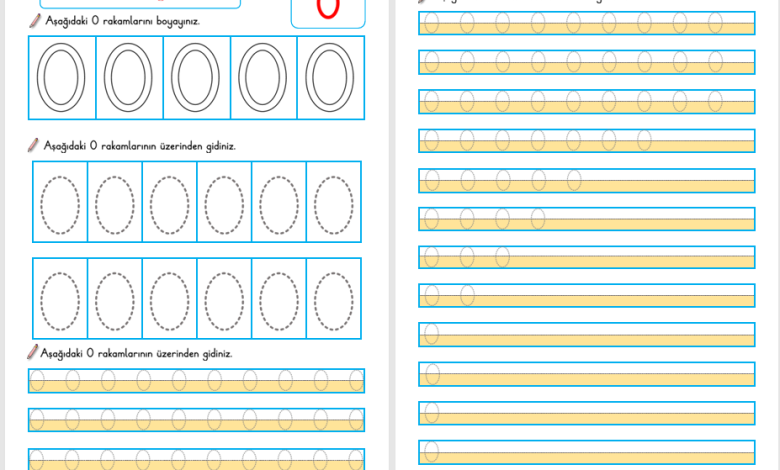 0 Rakamı Öğretimi (Yeni Müfredata Uygun)