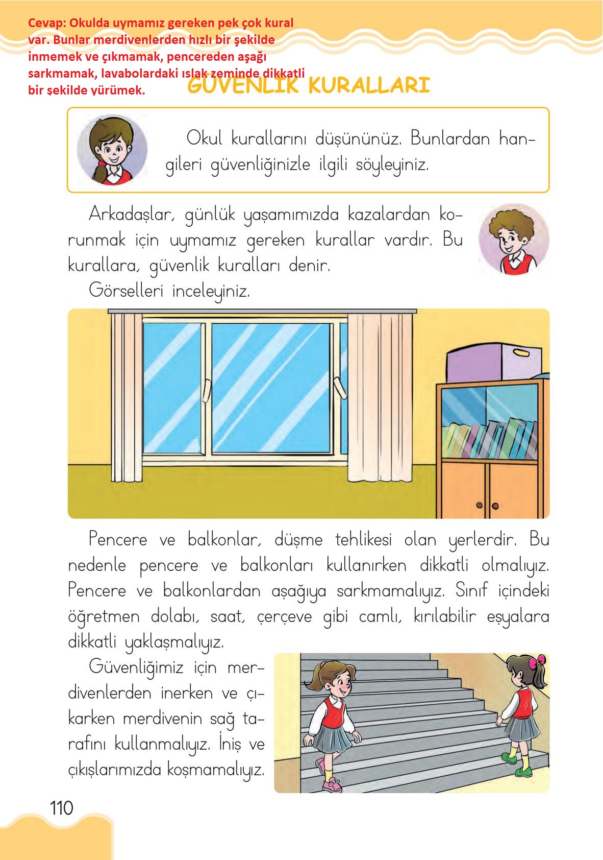 1. Sınıf Hayat Bilgisi Ardıç Yayınları Sayfa 110 Cevapları