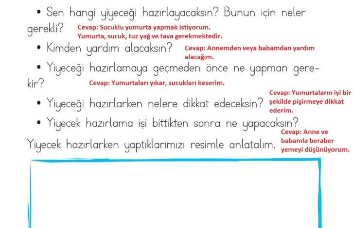 1. Sınıf Hayat Bilgisi Kök-e Yayınları Sayfa 104 Cevapları