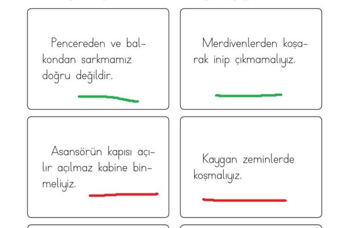 1. Sınıf Hayat Bilgisi Kök-e Yayınları Sayfa 118 Cevapları