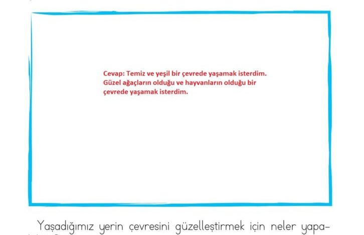 1. Sınıf Hayat Bilgisi Kök-e Yayınları Sayfa 182 Cevapları