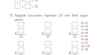 1. Sınıf Matematik Açılım Yayınları Sayfa 103 Cevapları