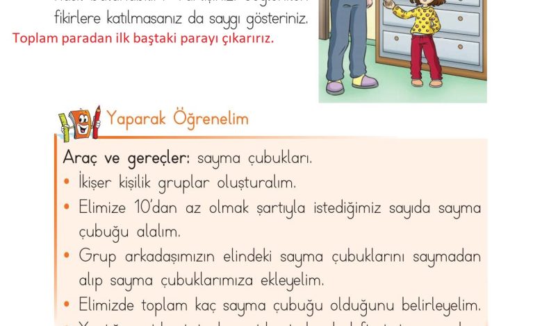 1. Sınıf Matematik Açılım Yayınları Sayfa 110 Cevapları