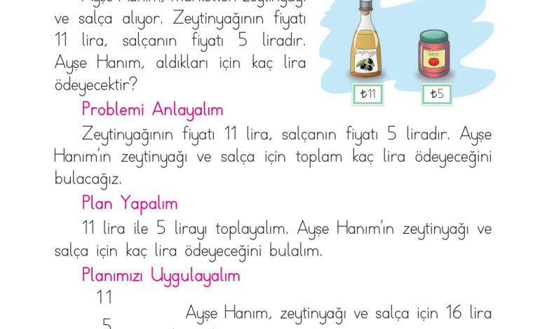 1. Sınıf Matematik Açılım Yayınları Sayfa 120 Cevapları