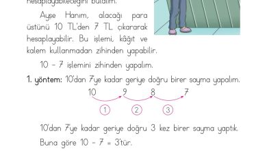 1. Sınıf Matematik Açılım Yayınları Sayfa 123 Cevapları