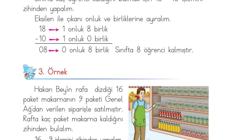 1. Sınıf Matematik Açılım Yayınları Sayfa 124 Cevapları