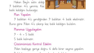 1. Sınıf Matematik Açılım Yayınları Sayfa 126 Cevapları