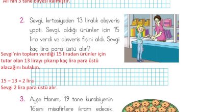 1. Sınıf Matematik Açılım Yayınları Sayfa 129 Cevapları