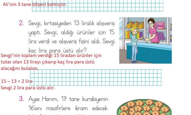 1. Sınıf Matematik Açılım Yayınları Sayfa 129 Cevapları