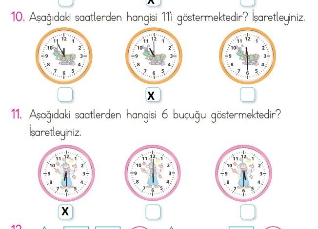 1. Sınıf Matematik Açılım Yayınları Sayfa 174 Cevapları