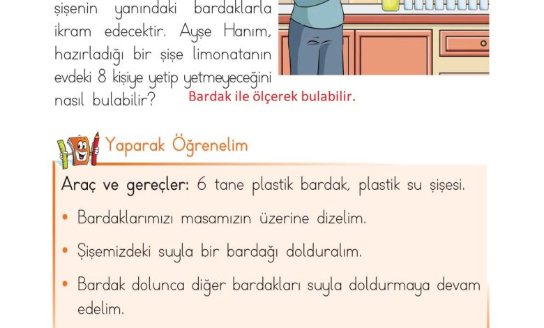 1. Sınıf Matematik Açılım Yayınları Sayfa 195 Cevapları