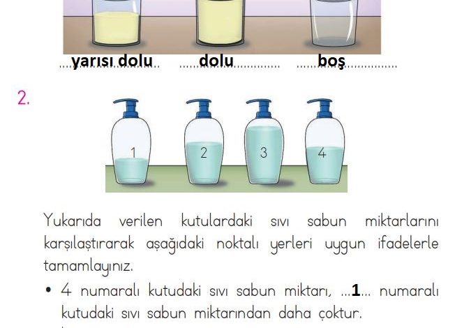 1. Sınıf Matematik Açılım Yayınları Sayfa 201 Cevapları