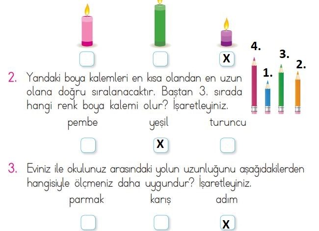 1. Sınıf Matematik Açılım Yayınları Sayfa 202 Cevapları