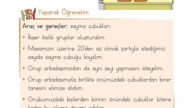 1. Sınıf Matematik Açılım Yayınları Sayfa 55 Cevapları