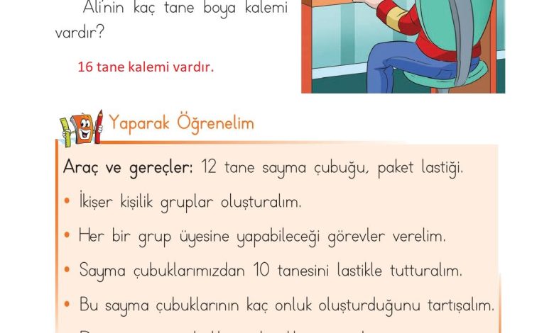 1. Sınıf Matematik Açılım Yayınları Sayfa 63 Cevapları