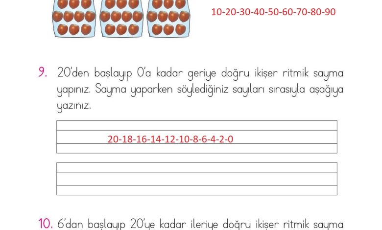 1. Sınıf Matematik Açılım Yayınları Sayfa 72 Cevapları