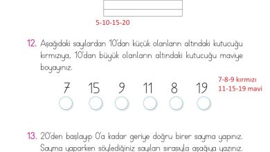 1. Sınıf Matematik Açılım Yayınları Sayfa 73 Cevapları