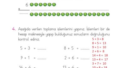 1. Sınıf Matematik Açılım Yayınları Sayfa 86 Cevapları