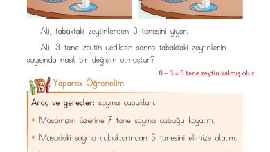 1. Sınıf Matematik Açılım Yayınları Sayfa 92 Cevapları