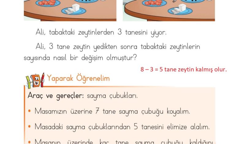 1. Sınıf Matematik Açılım Yayınları Sayfa 92 Cevapları