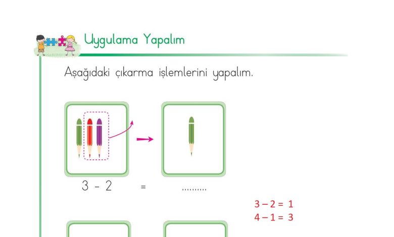 1. Sınıf Matematik Açılım Yayınları Sayfa 95 Cevapları