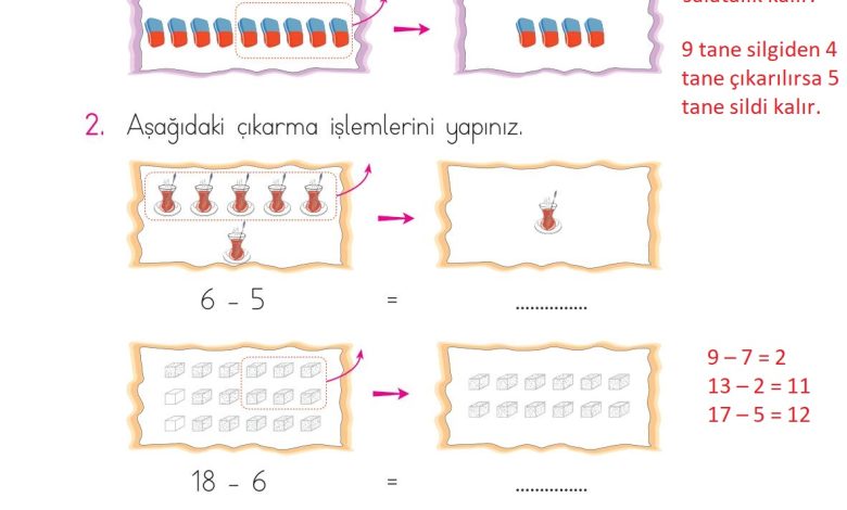 1. Sınıf Matematik Açılım Yayınları Sayfa 98 Cevapları