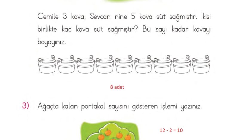 1. Sınıf Matematik MHG Yayınları Sayfa 105 Cevapları