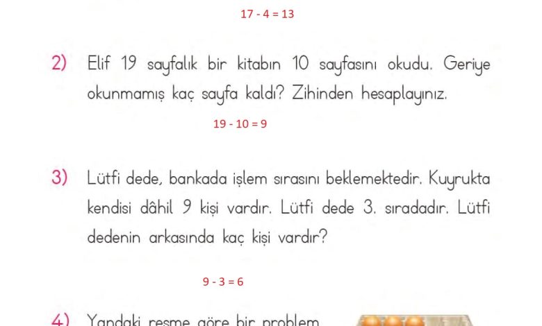 1. Sınıf Matematik MHG Yayınları Sayfa 135 Cevapları