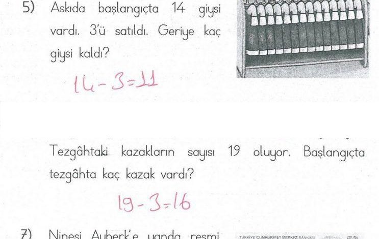 1. Sınıf Matematik MHG Yayınları Sayfa 138 Cevapları