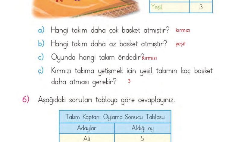 1. Sınıf Matematik MHG Yayınları Sayfa 203 Cevapları