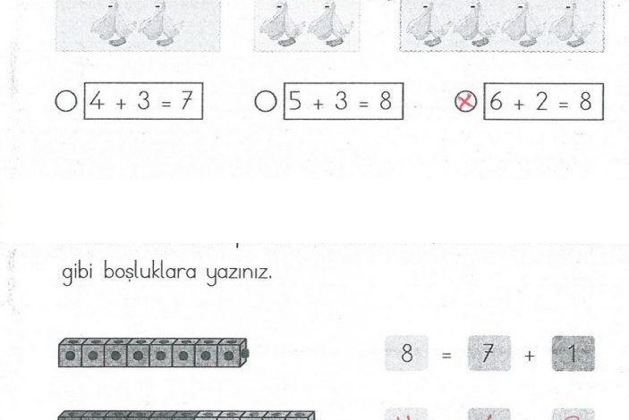 1. Sınıf Matematik MHG Yayınları Sayfa 85 Cevapları