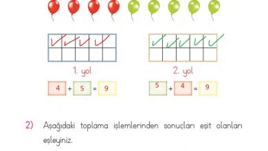 1. Sınıf Matematik MHG Yayınları Sayfa 92 Cevapları