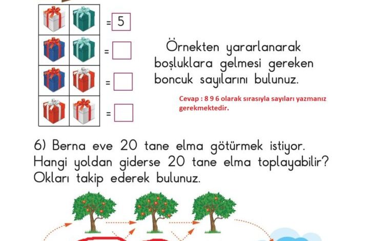 1. Sınıf Matematik Meb Yayınları Sayfa 103 Cevapları