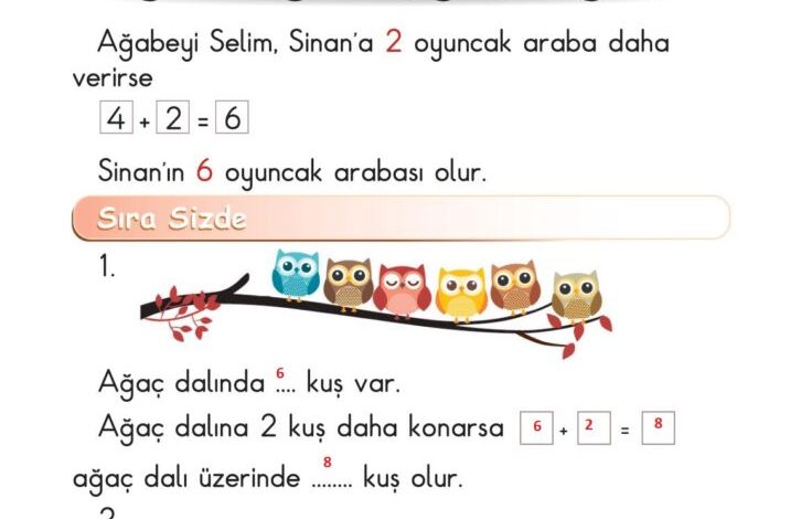 1. Sınıf Matematik Meb Yayınları Sayfa 119 Cevapları