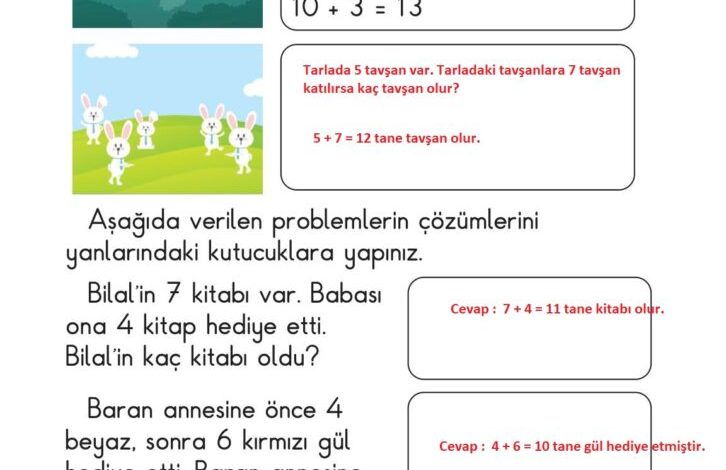 1. Sınıf Matematik Meb Yayınları Sayfa 121 Cevapları