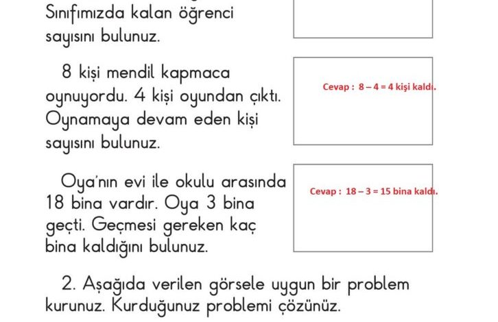 1. Sınıf Matematik Meb Yayınları Sayfa 127 Cevapları