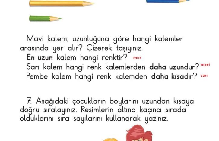 1. Sınıf Matematik Meb Yayınları Sayfa 185 Cevapları