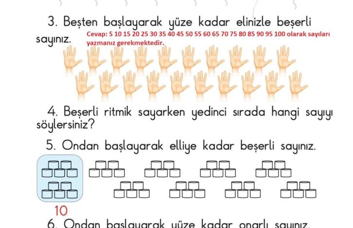 1. Sınıf Matematik Meb Yayınları Sayfa 52 Cevapları