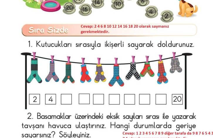 1. Sınıf Matematik Meb Yayınları Sayfa 54 Cevapları