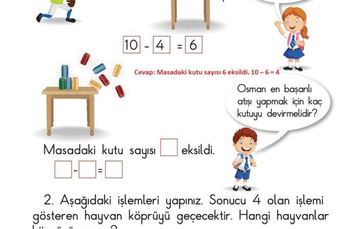 1. Sınıf Matematik Meb Yayınları Sayfa 89 Cevapları