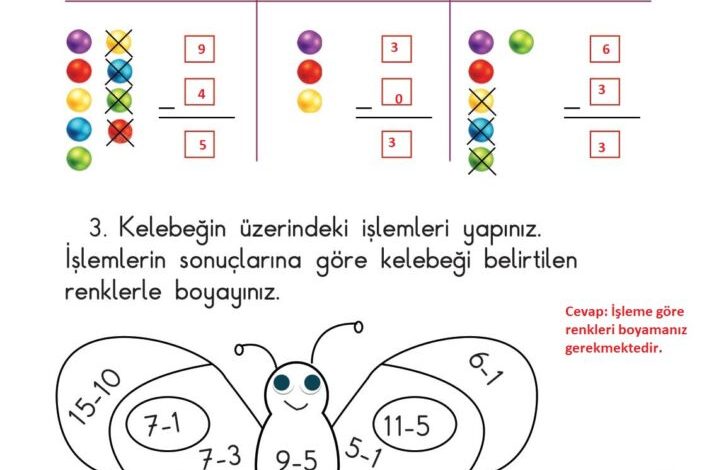 1. Sınıf Matematik Meb Yayınları Sayfa 99 Cevapları