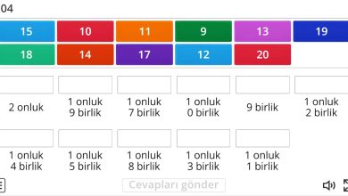 1. Sınıf Onluk – Birlik Eşleştirme Oyunu