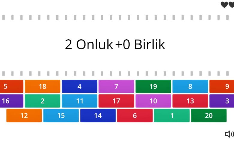 1. Sınıf Onluk – Birlik Oyunu – 3