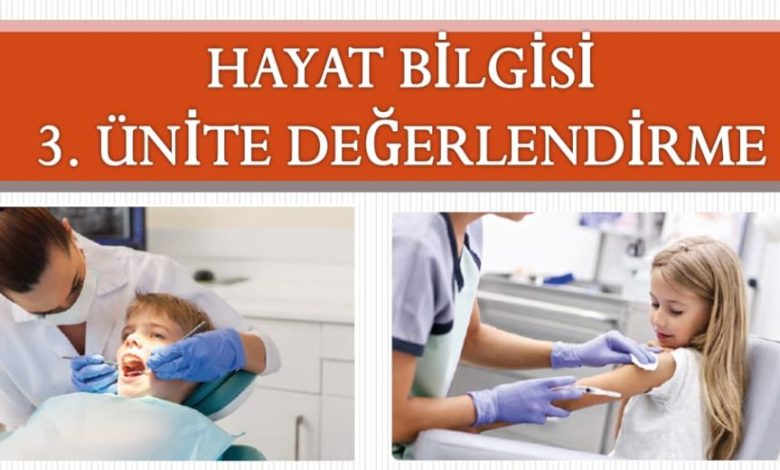 1. Sınıf Sağlıklı Hayat Ünitesi Etkinlikleri