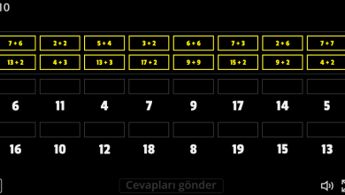 1. Sınıf Toplama İşlemi Eşleştirme Oyunu