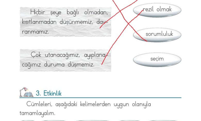 1. Sınıf Türkçe Ada Matbaacılık Yayıncılık Sayfa 99 Cevapları