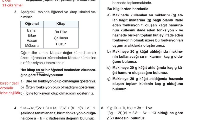 10. Sınıf Meb Yayınları Matematik Ders Kitabı Sayfa 108 Cevapları