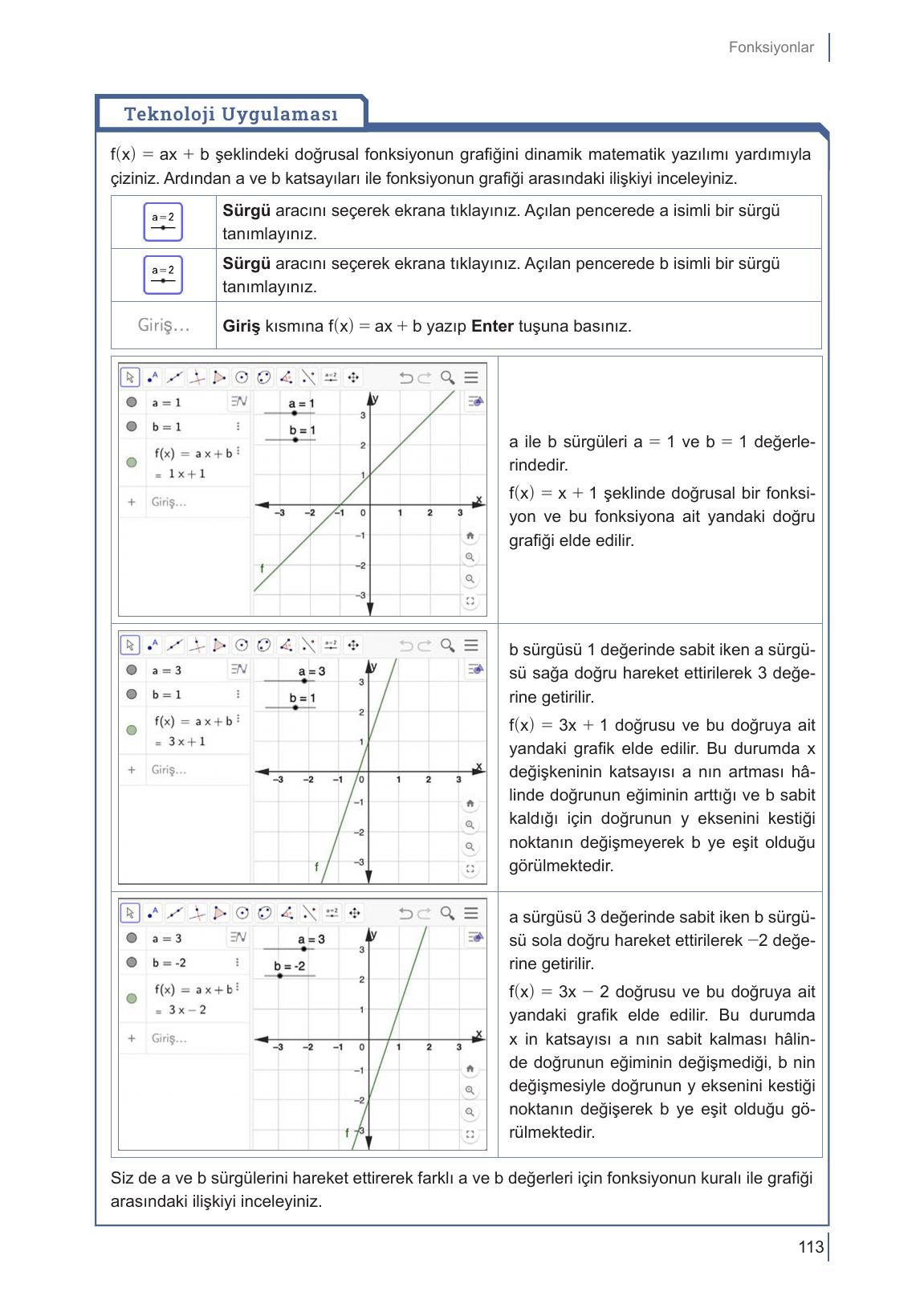 10. Sınıf Meb Yayınları Matematik Ders Kitabı Sayfa 113 Cevapları