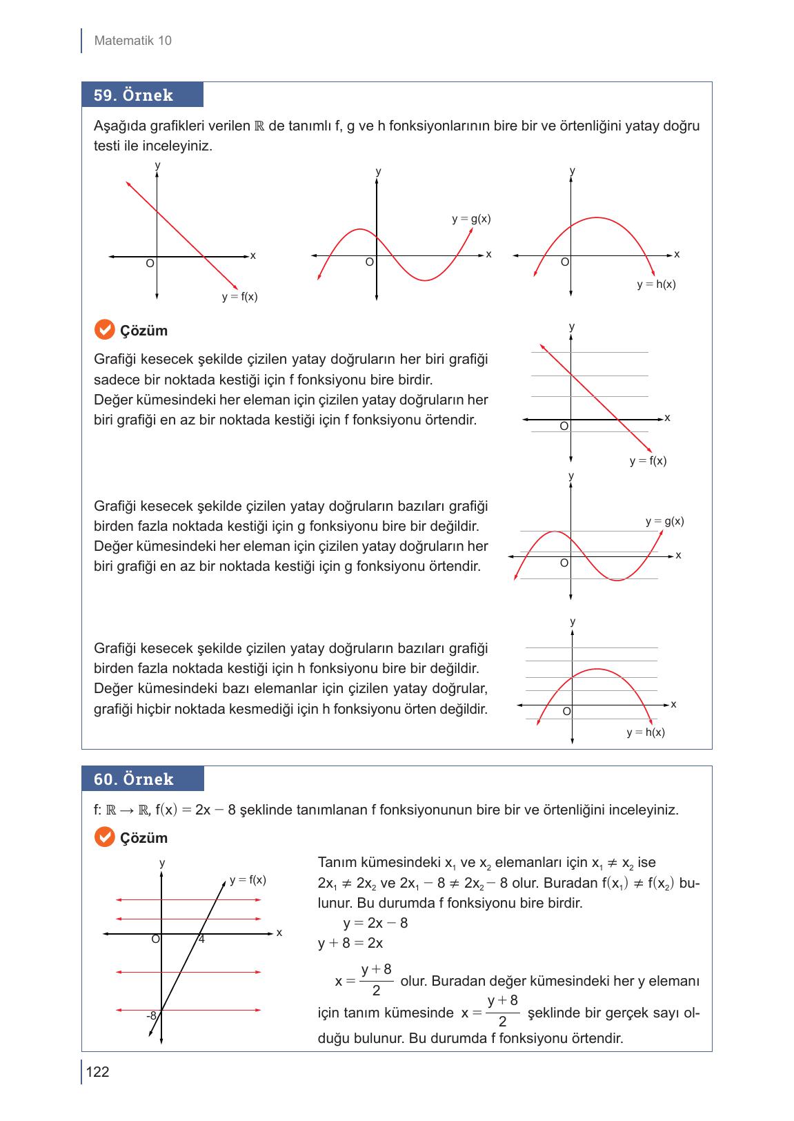 10. Sınıf Meb Yayınları Matematik Ders Kitabı Sayfa 122 Cevapları