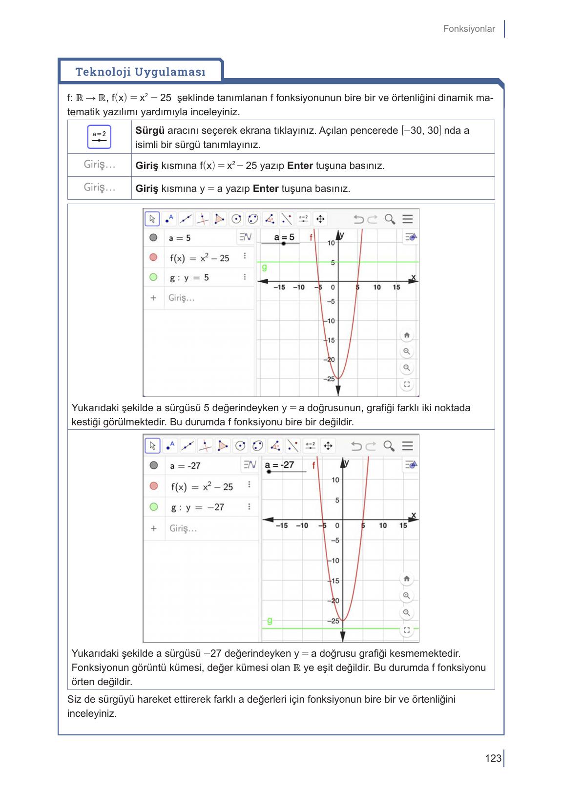 10. Sınıf Meb Yayınları Matematik Ders Kitabı Sayfa 123 Cevapları